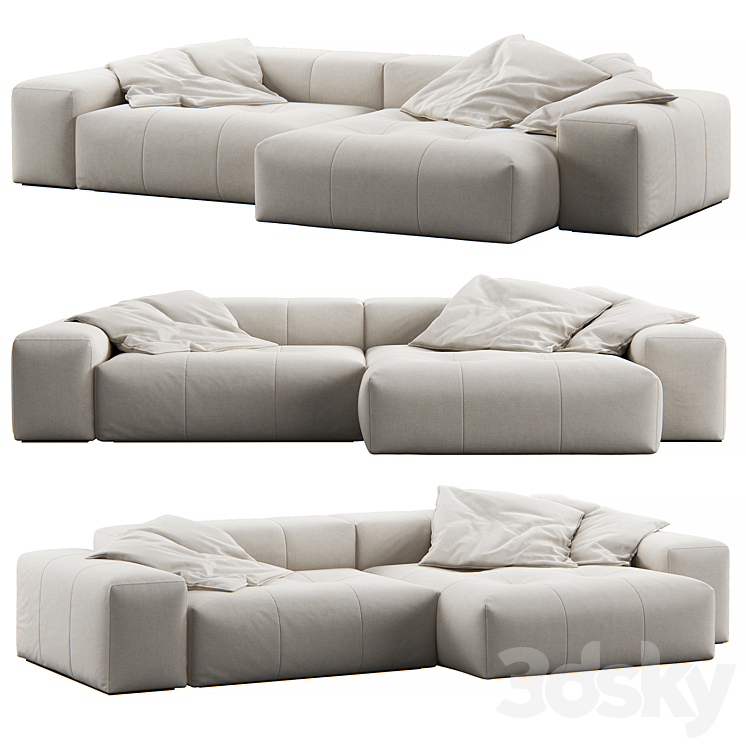 Pixel Corner Sofa by Saba 3DS Max Model - thumbnail 1