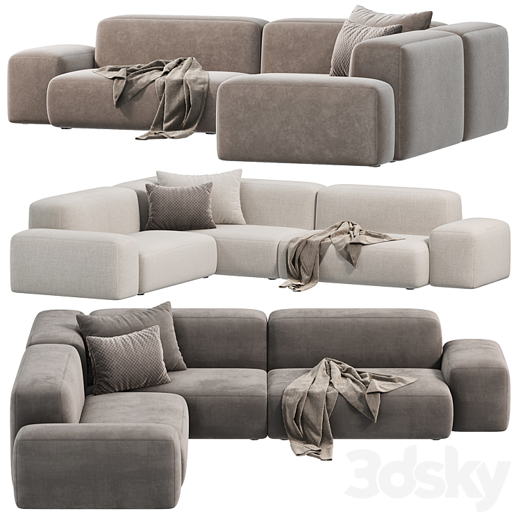 PLUS Sofa by Lapalma sofas 3DS Max Model - thumbnail 1