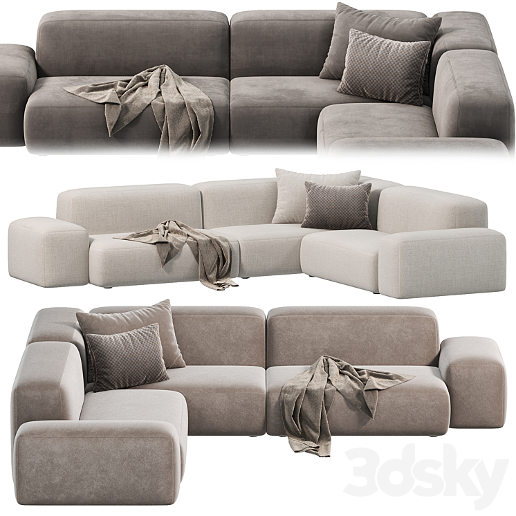 PLUS Sofa by Lapalma sofas 3DS Max Model - thumbnail 2