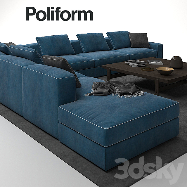 POLIFORM DUNE SOFA 3DSMax File - thumbnail 1