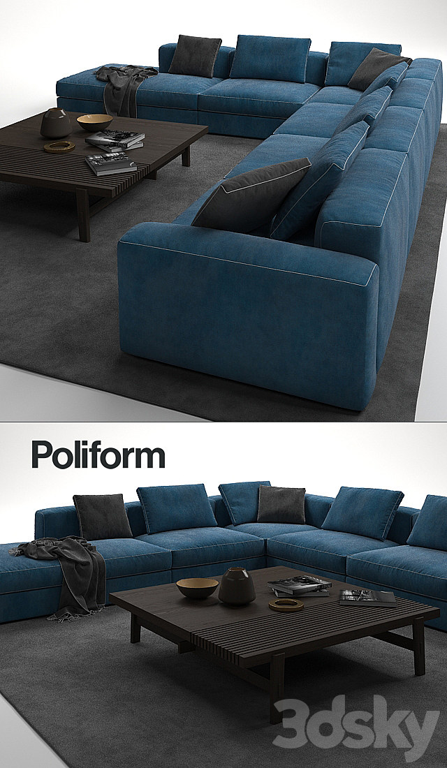 POLIFORM DUNE SOFA 3DSMax File - thumbnail 2