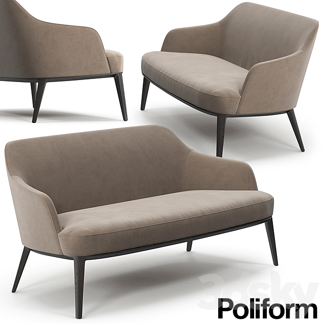 Poliform Jane sofa 3DSMax File - thumbnail 1