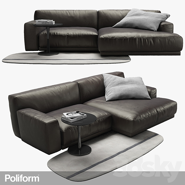 Poliform Paris Seoul sofa_1 3DSMax File - thumbnail 1