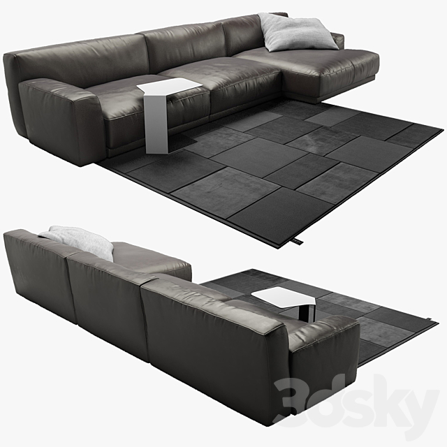 Poliform Paris Seoul sofa_2 3DSMax File - thumbnail 2