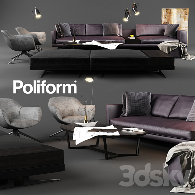 Poliform Set 04 3DSMax File - thumbnail 1