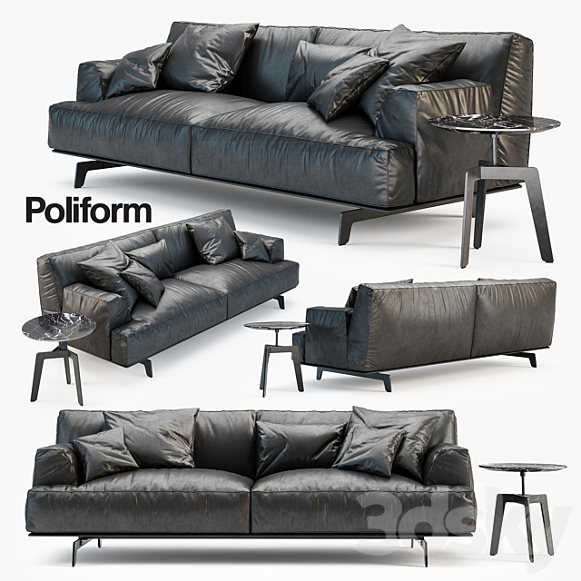 Poliform Tribeca sofa 3DSMax File - thumbnail 1