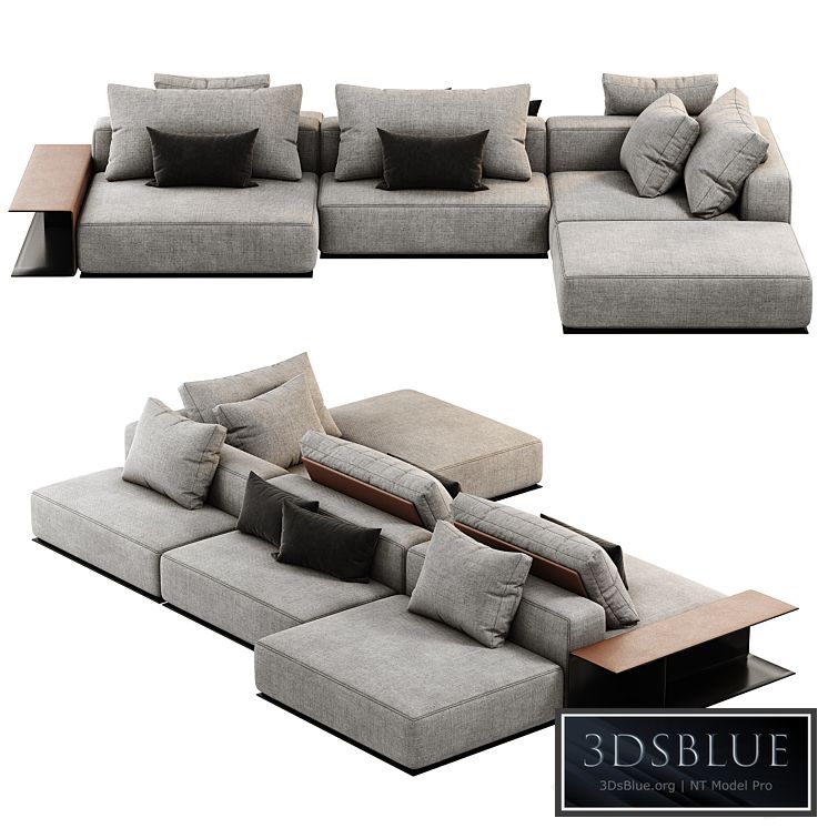 Poliform WESTSIDE sofa 3DS Max - thumbnail 3