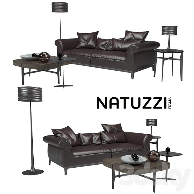 Poliziano Sofa natuzzi 3DSMax File - thumbnail 1