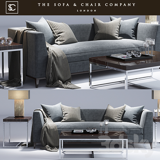 Pollock Sofa_The sofa and chair company 3DSMax File - thumbnail 1