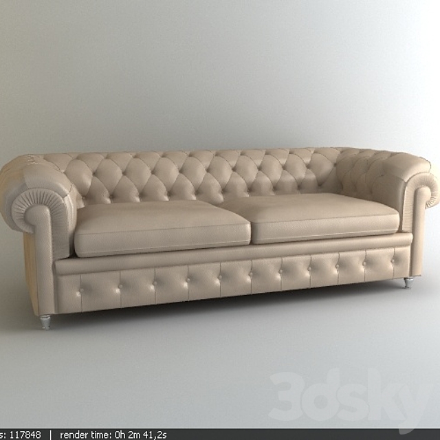 Poltrona Frau Chester-Couch-Seater Sofa 3DSMax File - thumbnail 1