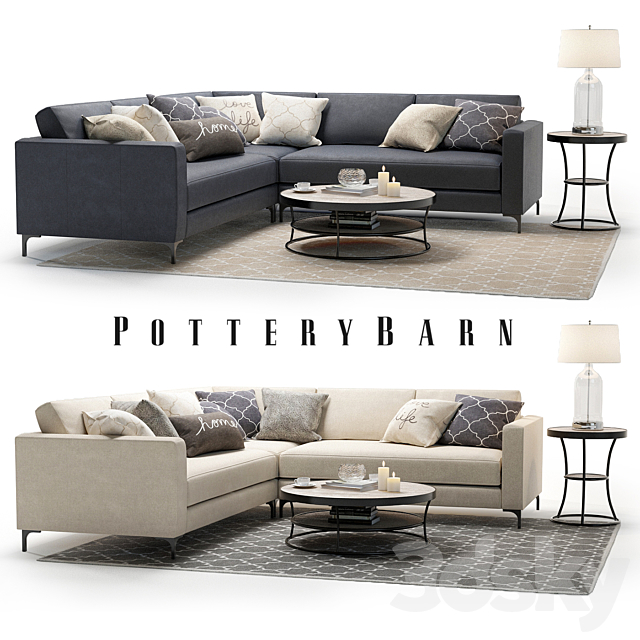 Pottery Barn Jake set 1 3DSMax File - thumbnail 1