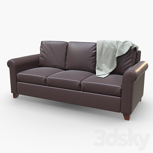 Profi Cameron-eco-roll-arm-upholstered-Sofa 3DSMax File - thumbnail 1