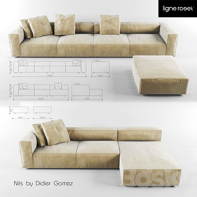 PROFI Ligne Roset  Nils 3DSMax File - thumbnail 1