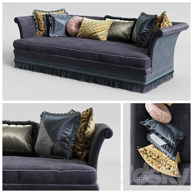 Provasi Dorian sofa PR1221-718 3DSMax File - thumbnail 1