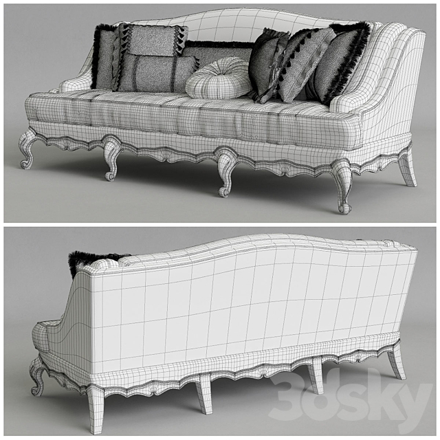 Provasi PR 1201-720 Darcy Sofa 3DSMax File - thumbnail 2