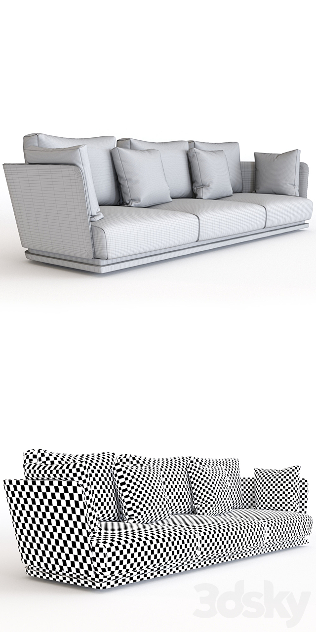 PUNT A. CORTESE | Sofa 3DS Max Model - thumbnail 3