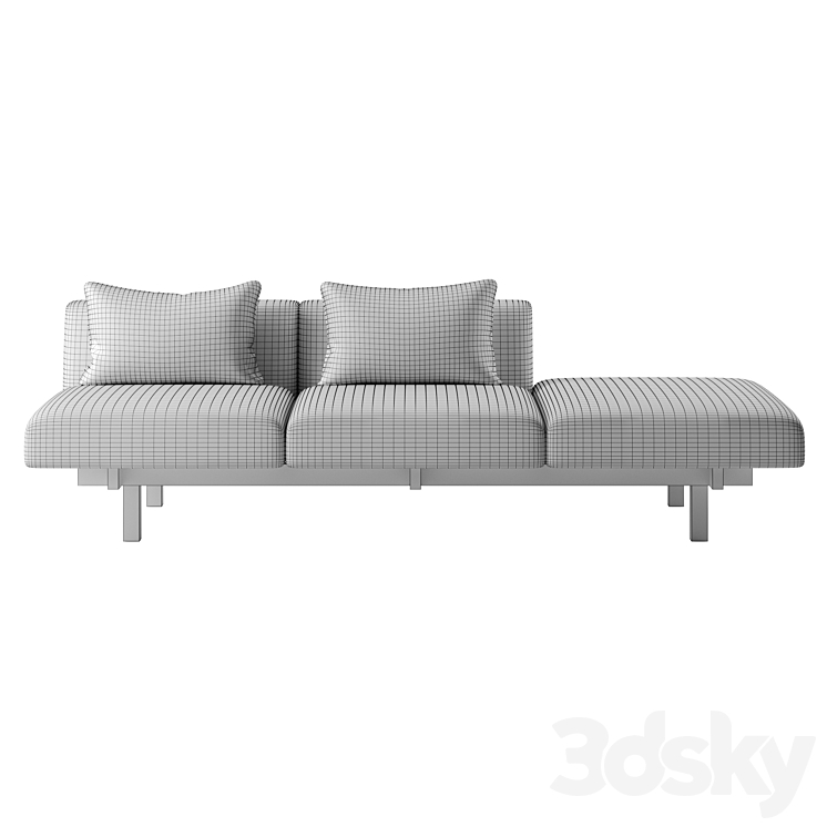 Raft Sofa 2 by Ariake 3DS Max Model - thumbnail 2