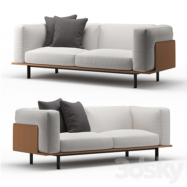 Recess Linteloo 3 seater 3DSMax File - thumbnail 1