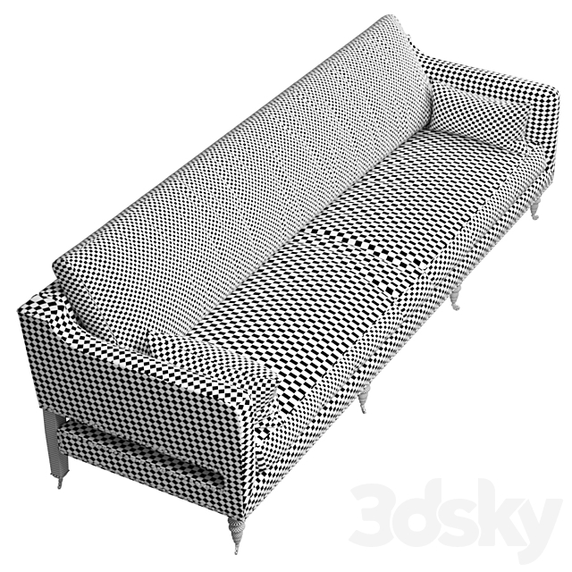 Regency Sofa 3DS Max Model - thumbnail 3