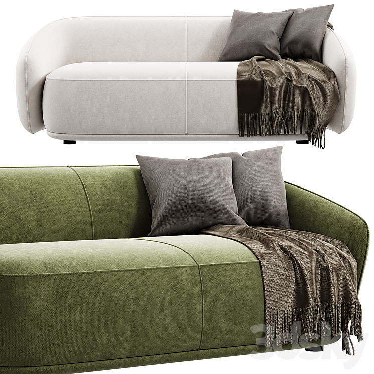 Rene Sofa by Meridiani 3DS Max Model - thumbnail 2