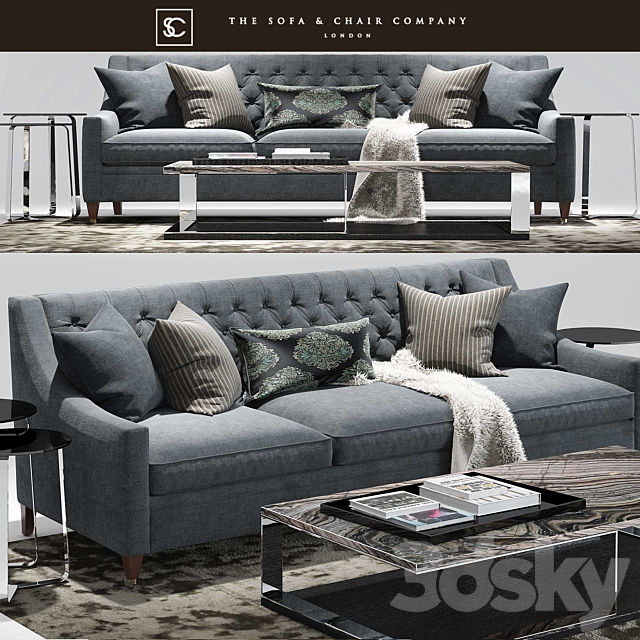 Renoir sofa_Hogarth_Elypsis table_Rugs_The sofa and chair company 3DSMax File - thumbnail 1