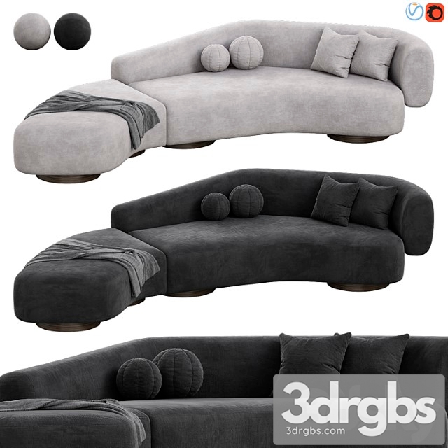 Repose Sofa by Okha 3dsmax Download - thumbnail 1