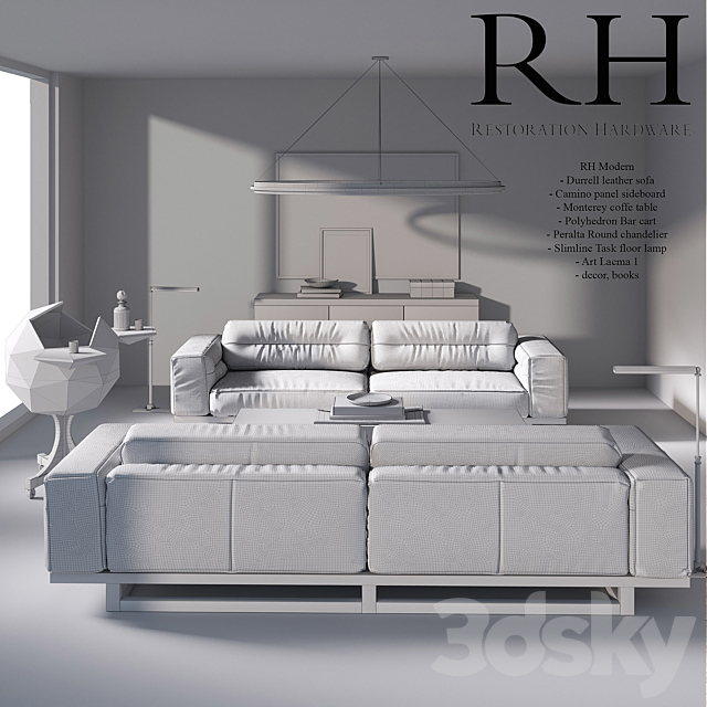 Restoration Hardware Modern 3DSMax File - thumbnail 3