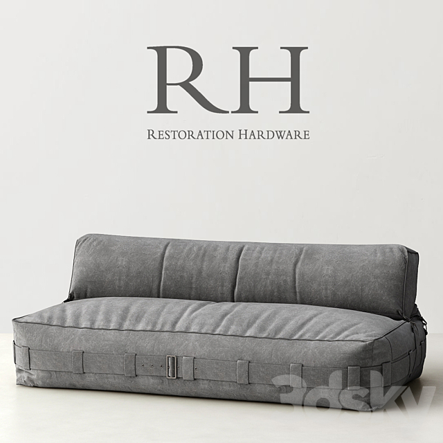 RH _ CARGO LOUNGE LOVESEAT 3DSMax File - thumbnail 1