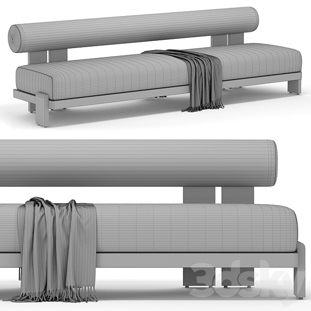 RH outdoor vigo sofa 3DS Max Model - thumbnail 5