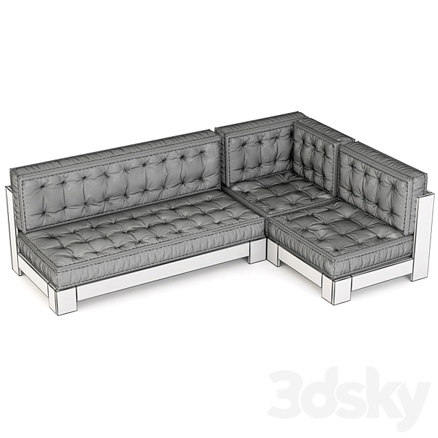 RH Teen Callum L Sectional Set 3DSMax File - thumbnail 2