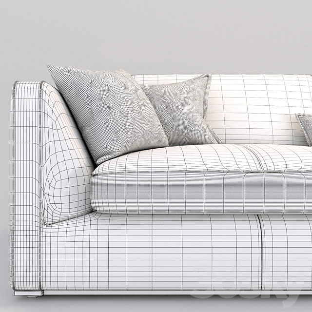 Richard sofa B & B 3DSMax File - thumbnail 3