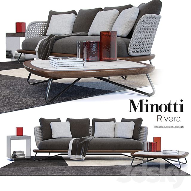 Rivera _ Minotti Rivera 3DSMax File - thumbnail 1