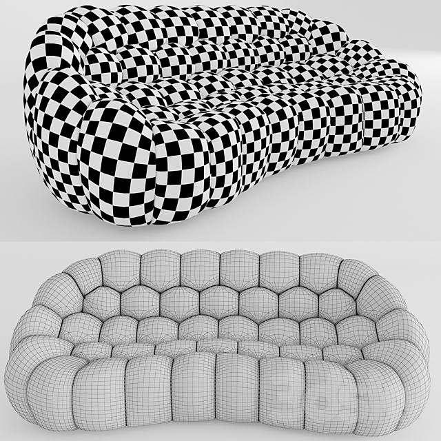 Roche Bobois Bubble sofa 3ds Max - thumbnail 3