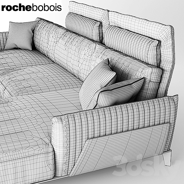 Roche Bobois sofa 3DSMax File - thumbnail 2