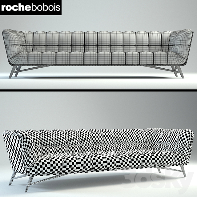 rochibobois sofa 3DS Max Model - thumbnail 2