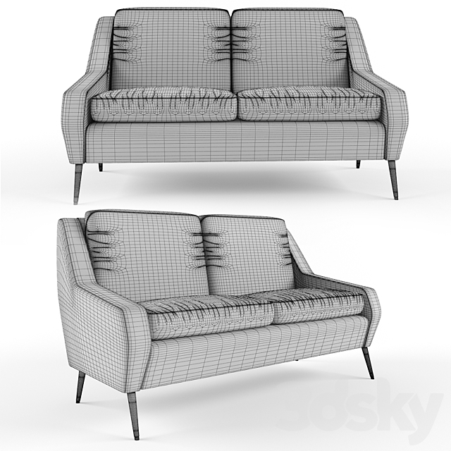 Romero sofa 3DSMax File - thumbnail 2