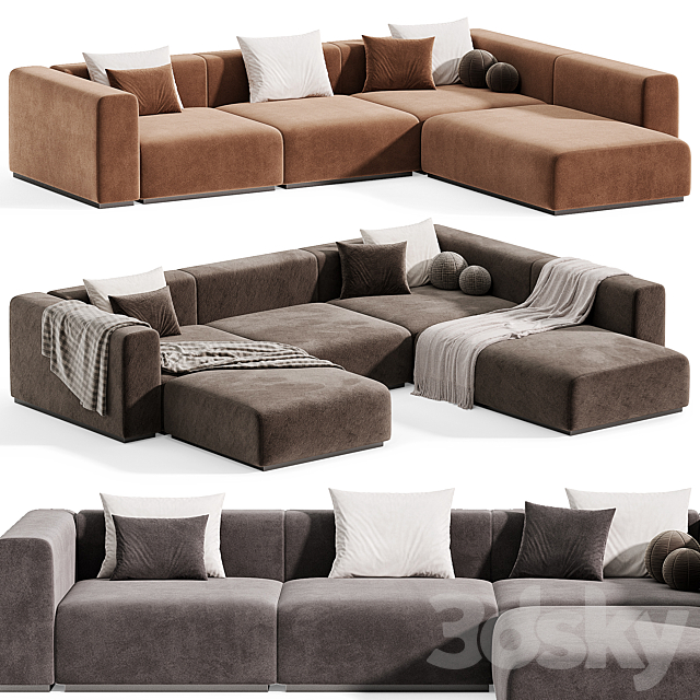 RONNY SOFA Modular sofa By Kalibroom 3DS Max Model - thumbnail 2