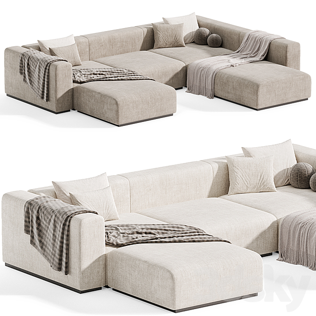 RONNY SOFA Modular sofa By Kalibroom 3DS Max Model - thumbnail 3