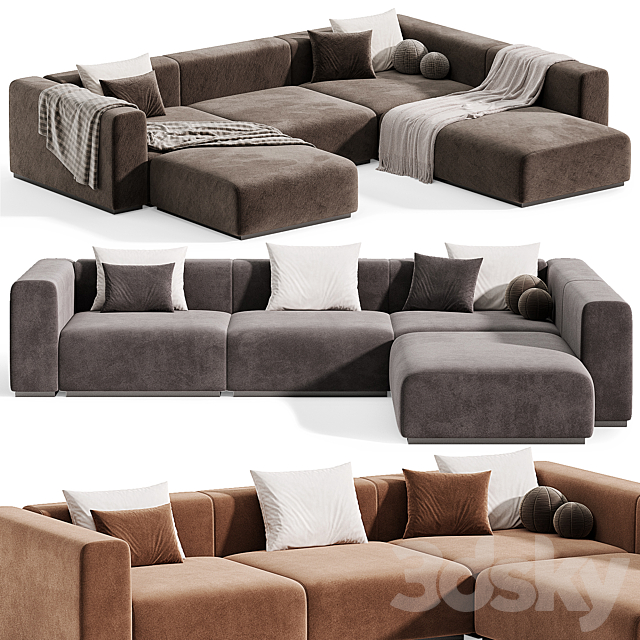 RONNY SOFA Modular sofa By Kalibroom 3DS Max Model - thumbnail 6