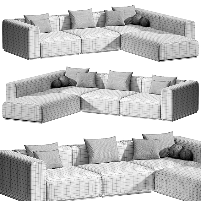 RONNY SOFA Modular sofa By Kalibroom 3DS Max Model - thumbnail 7