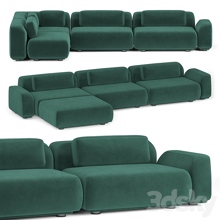 Rove Concepts Boden Sofa Sectional 3DS Max Model - thumbnail 2