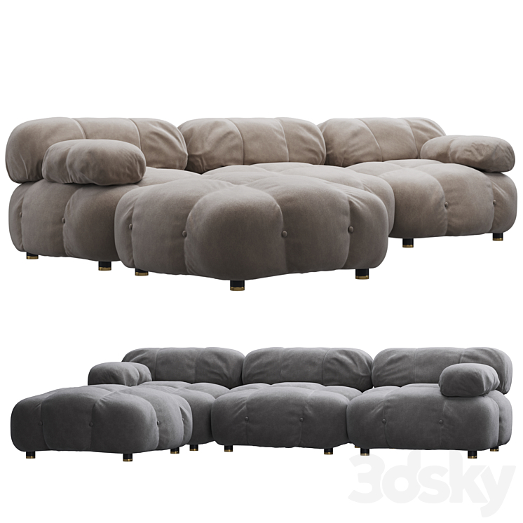 RoveConcepts Belia Sectional Sofa 3DS Max Model - thumbnail 1