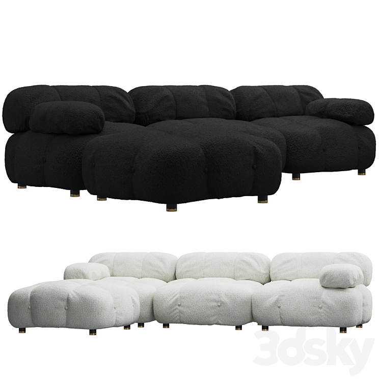 RoveConcepts Belia Sectional Sofa 3DS Max Model - thumbnail 2