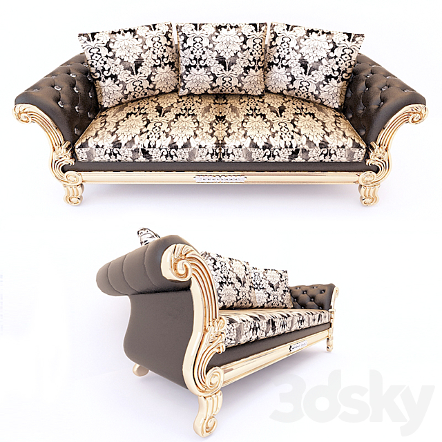 Royale classic sofa 3DSMax File - thumbnail 1