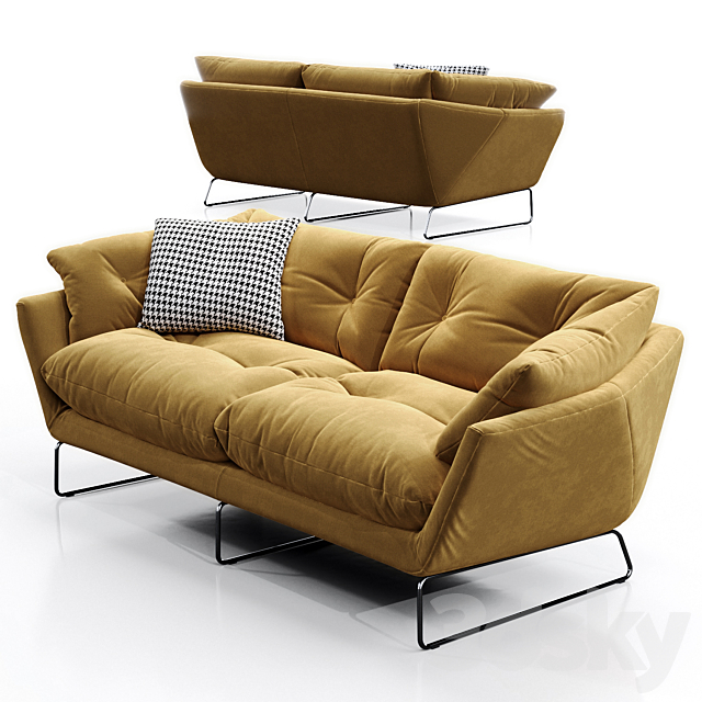 Saba Italia New York Suite Sofa 3DSMax File - thumbnail 1