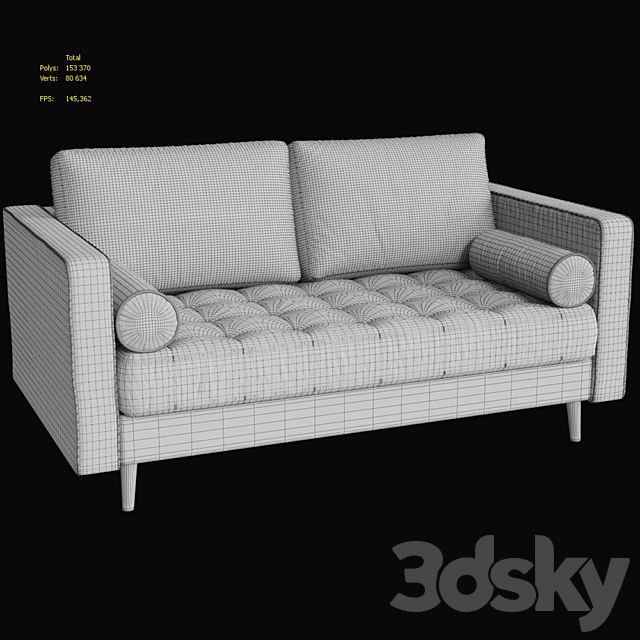 Scott Sofa 3DSMax File - thumbnail 3