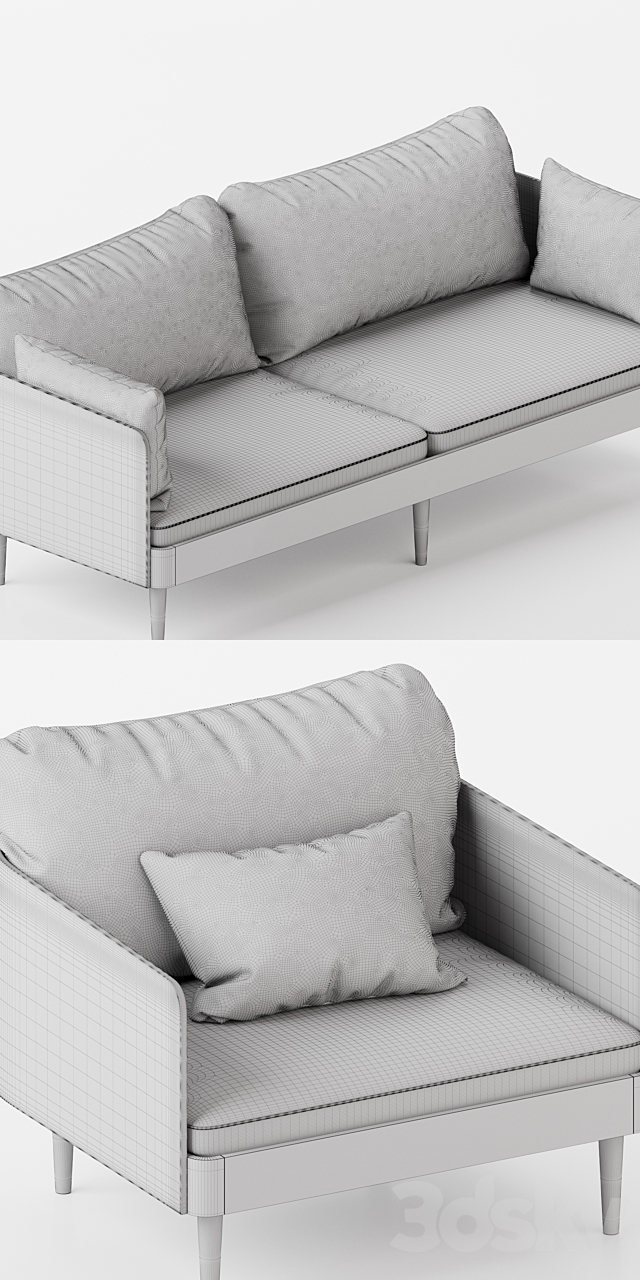 Septembre Sofa by MENU 3DSMax File - thumbnail 3