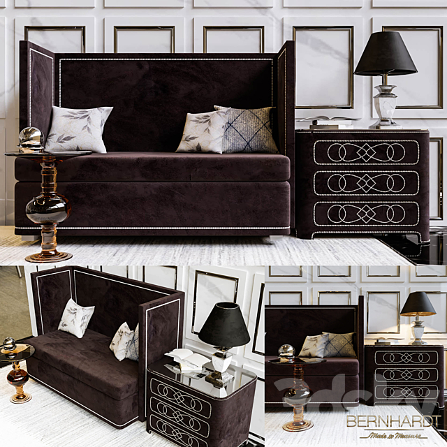 set “BERNHARD” furniture 3DSMax File - thumbnail 1