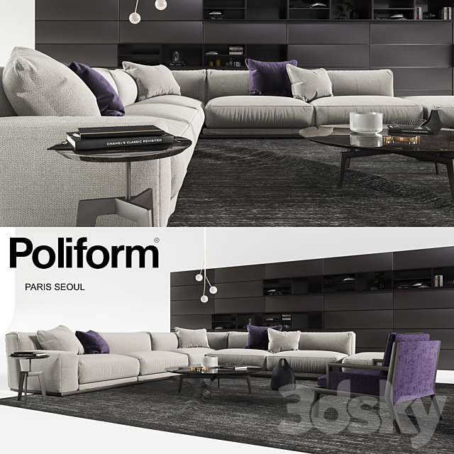 Set from Poliform Paris 3DSMax File - thumbnail 2