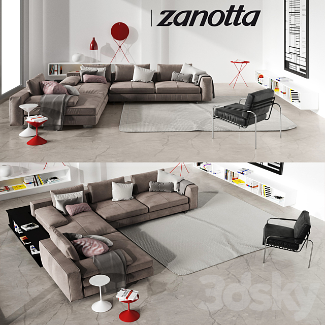 Set of Zanotta 3DSMax File - thumbnail 1